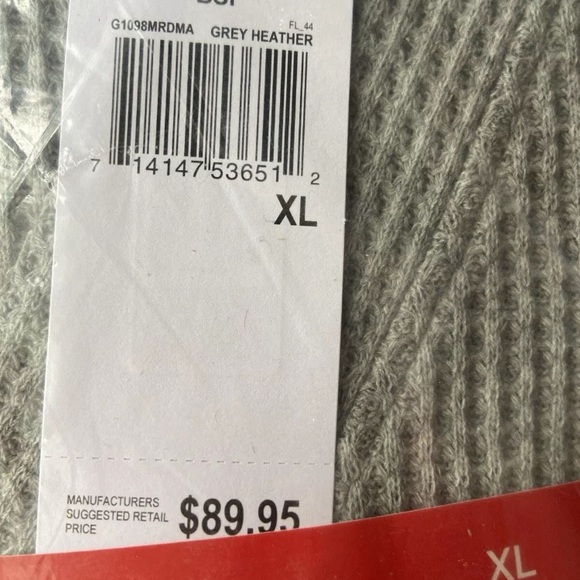 🎄GAP Mens Hooded Waffle-Knit Robe Heather Grey XL Retail $89.95 - Picture 6 of 6